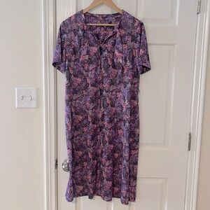 Vintage 70s Handmade silky dress